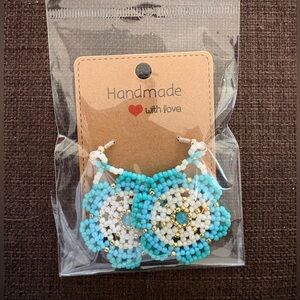 Handmade Beaded Colorful Statement Earrings